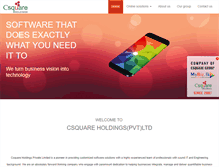 Tablet Screenshot of csquareholdings.com